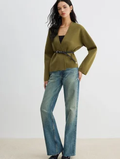 COMMENSE Retro Shift Cardigan Without Belt* Cardigans|Sweaters & Cardigans