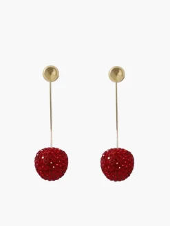 COMMENSE Rhinestone Cherry Stud Earrings* Accessories