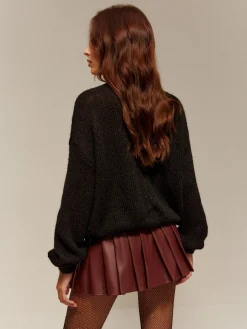 COMMENSE Rhinestone-Decor Cozy Sweater* Sweater Tops|Sweaters & Cardigans