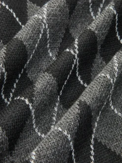 COMMENSE Rhombic Pattern Belted Button Cardigan* Cardigans|Sweaters & Cardigans