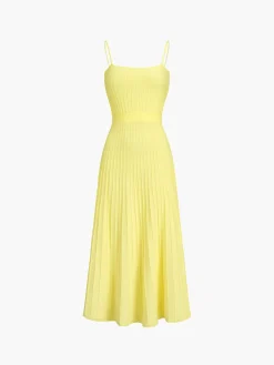 COMMENSE Rib Midi Sundress* Sweater Dresses|Sweater Dresses