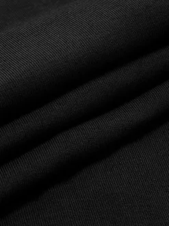 COMMENSE Ribbed Contrast Bow Cami Long Dress* Black Dresses|Casual Dresses