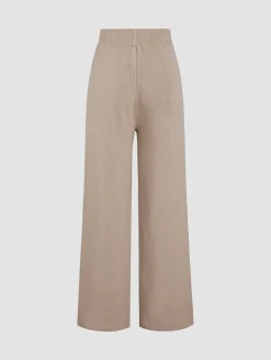 COMMENSE Ribbed Mystique Wide Leg Pants* Wide Leg|Pants