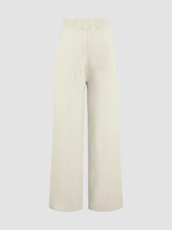 COMMENSE Ribbed Mystique Wide Leg Pants* Wide Leg|Pants