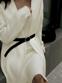 COMMENSE Ribbed Plain Sweater Co-ords Without Belt* Sweater Tops|Sweaters & Cardigans