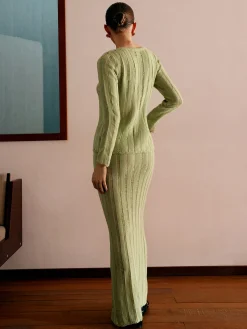 COMMENSE Ribbed Split Sweater Co-ords* Sweater Tops|Sweaters & Cardigans