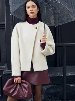 COMMENSE Romance Button Shift Coat* Outerwear|Coats