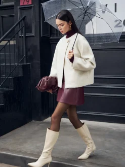 COMMENSE Romance Button Shift Coat* Outerwear|Coats