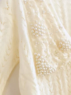 COMMENSE Romance Pearl Beaded Cardigan* Cardigans|Sweaters & Cardigans