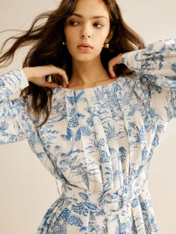 COMMENSE Romance Pleated Belted Dress* Casual Dresses|Vacation Dresses