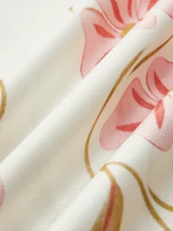 COMMENSE Romantic Print Sleeveless Short Dress* White Dresses|Casual Dresses