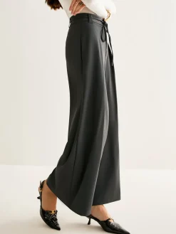 COMMENSE Rope Belt Wide-Leg Pants* Pants|Bottoms