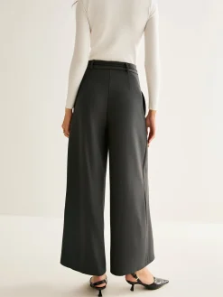 COMMENSE Rope Belt Wide-Leg Pants* Pants|Bottoms
