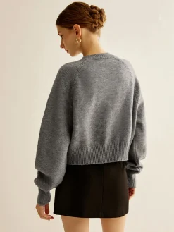 COMMENSE Round Neck Breasted Cardigan* Cardigans|Sweaters & Cardigans
