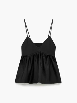COMMENSE Ruffle Crop Cami Top* Crop Tops|Tank Tops & Camis