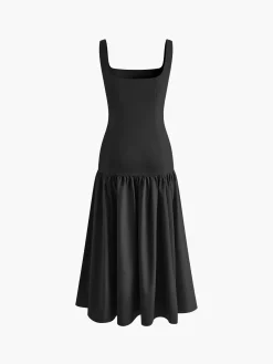 COMMENSE Ruffle Long Cami Sundress* Casual Dresses|Summer Dresses