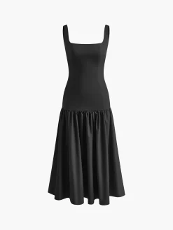 COMMENSE Ruffle Long Cami Sundress* Casual Dresses|Summer Dresses