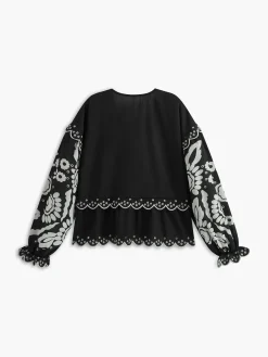 COMMENSE Ruffle Print Knotted Shirt* Blouses & Shirts|Tops