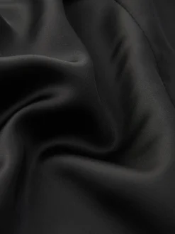 COMMENSE Ruffle Zippered Off-Shoulder Dress* Black Dresses|Cocktail & Party Dresses
