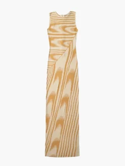 COMMENSE Runaway Tulle Print Long Dress* Black Dresses|Casual Dresses