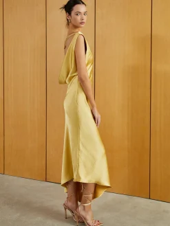 COMMENSE Satin Backless Sleeveless Long Dress* Casual Dresses|Cocktail & Party Dresses