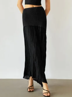 COMMENSE Sea Breeze Patchwork Maxi Skirt* Skirts|Knitwear