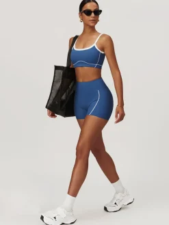 COMMENSE Seamless Contrast Binding Sports Bra* Activewear