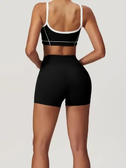 COMMENSE Seamless Contrast Binding Sports Bra* Activewear