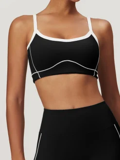 COMMENSE Seamless Contrast Binding Sports Bra* Activewear