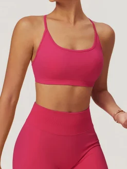 COMMENSE Seamless Cross Back Sports Bra* Activewear