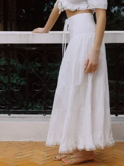 COMMENSE Serendipity Bow Detail Maxi Skirt* Skirts