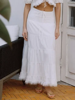 COMMENSE Serendipity Bow Detail Maxi Skirt* Skirts