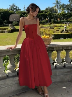COMMENSE Serendipity Frenchy Flowy Long Dress* White Dresses|Black Dresses