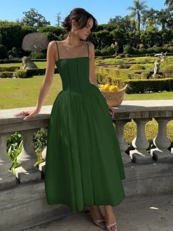 COMMENSE Serendipity Frenchy Flowy Long Dress* White Dresses|Black Dresses