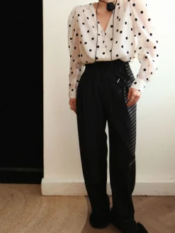 COMMENSE Sheer Polka Dot Blouse* Blouses & Shirts|Tops