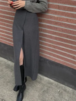 COMMENSE She's Effortless Slit Maxi Skirt* Skirts|Bottoms