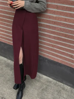 COMMENSE She's Effortless Slit Maxi Skirt* Skirts|Bottoms