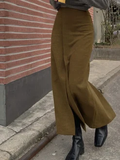 COMMENSE She's Effortless Slit Maxi Skirt* Skirts|Bottoms