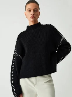 COMMENSE Shift The Focus Oversized Mock Neck Sweater* Sweater Tops|Sweaters & Cardigans