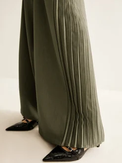 COMMENSE Side Pleated Wide-Leg Pants* Pants|Bottoms