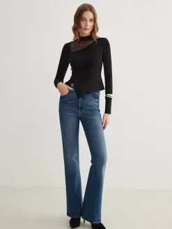 COMMENSE Side Split Jersey Top* T-shirts|Tops