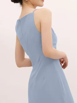 COMMENSE Silent Sea Boat Neck Midi Dress* Summer Dresses|Midi Dresses