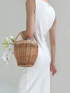 COMMENSE Silent Sea Boat Neck Midi Dress* Summer Dresses|Midi Dresses