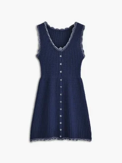 COMMENSE Sleeveless Knitted Short Dress* Casual Dresses|Work Dresses