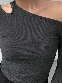 COMMENSE Slinky Cutout Knit Top* Sweater Tops|Sweaters & Cardigans