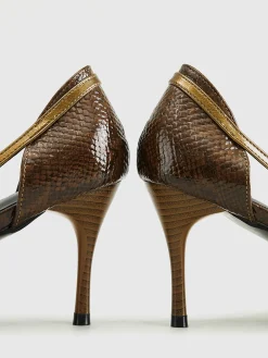 COMMENSE Snakeskin Printed Buckle Pumps* Shoes|Accessories