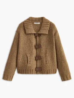COMMENSE Soft-Buckle Lapel Cardigan* Cardigans|Sweaters & Cardigans