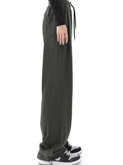 COMMENSE Solid Baggy Sweatpants* Wide Leg|Pants