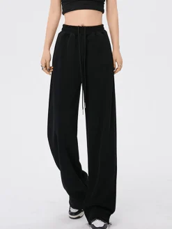 COMMENSE Solid Baggy Sweatpants* Wide Leg|Pants
