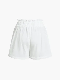COMMENSE Solid Cotton Ruffle Short Sets* Shorts Sets|Matching Sets